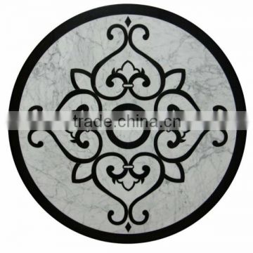 Fashion waterjet antique tiles for sale, water jet marble medallion