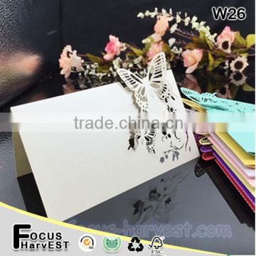 W26 Wedding seat card table name card butterfly design Place Cards Party Decoration Gifts