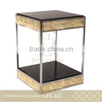 2014 best selling crystal tea table, solid wood coffee table, JT14-97 from china supplier-JL&C Furniture