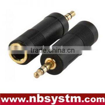 3.5mm stereo plug male to 6.35mm stereo,mono socket female adapter