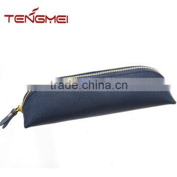 Luxury custom emboss leather pencil case