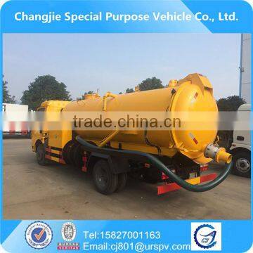 good chassis lowest price 10ton sewage suction tanker truck for sale