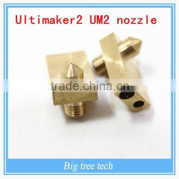 Hot Sale Ultimaker 2 UM2 one integrated nozzle copper nozzle For 3MM Size 0.4mm Print Head