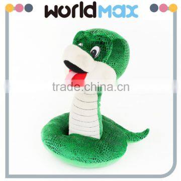 China Made Graceful Green Snake Promotional Baby Plush Toy