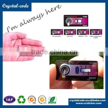 Hot sale small transparent thermal indicator sticker