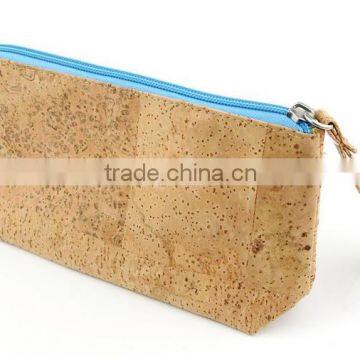 Special Fabirc Fashion Natural Cork Wood Makeup Bag photo-4