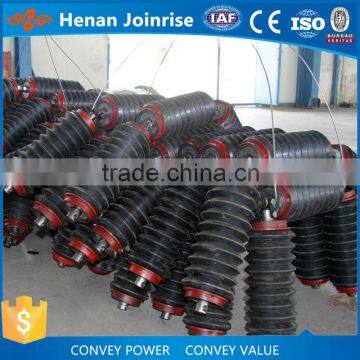 Rubber ring conveyor impact idler roller/rubber coated conveyor rollers