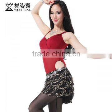 Wuchieal Hot Sale High Quality Cotton Hot Girl Belly Dance Bra Top photo-4