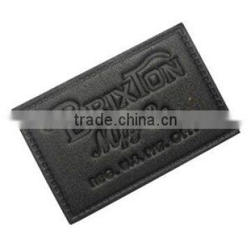 embossed leather label,jeans leather patch