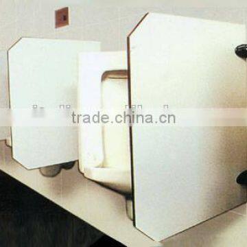 Pure Color Acrylic Resin Divider Panel for Men's Bathroom