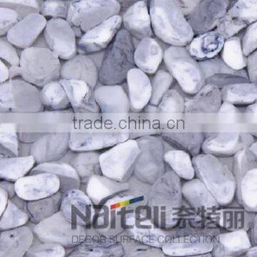 China Factory Supply Resin Pebble Stone Panel for Table Decoration