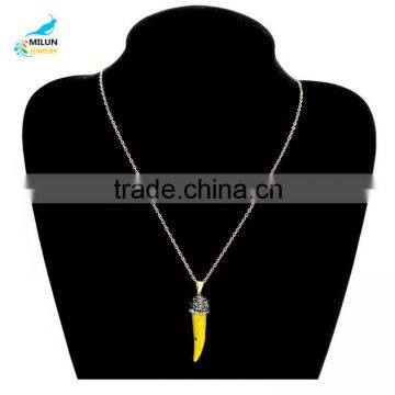 2016 Hot Selling Jewellery Necklace Chili Gemstone Pendant Necklace Statement Necklace Jewelry Necklace photo-5