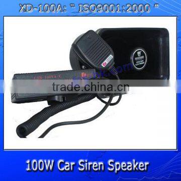 12v 100 watt electric vehicle police horn siren speaker XD-100A