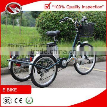 front 24 inch rear 20 inch 3 wheel handicapped electric tricycle for sale