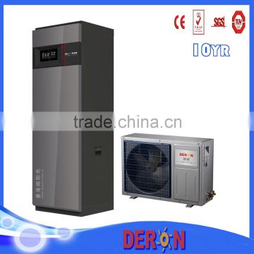 Mini Residential split type freestanding wall mounted heat pump air water heater with OEM service, Spray Coating