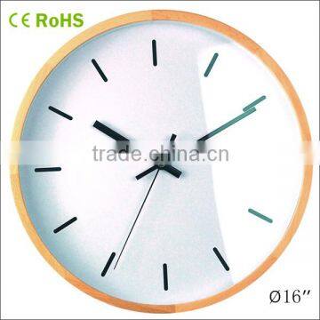 16inch modern style quartz clock wooden wall clock fashional clock