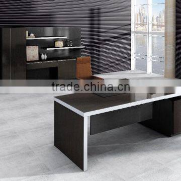 2016 top sale new design melamine Aluminium edge office manager table furniture