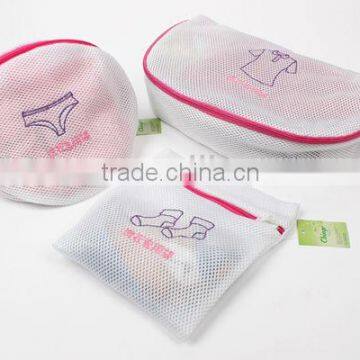 3D Polyester Mesh Bra Laundry Bag Set With Embroidery For Intimate Clothes