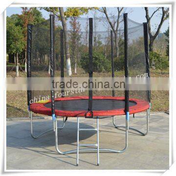 8feet bounce trampoline with red spring cover