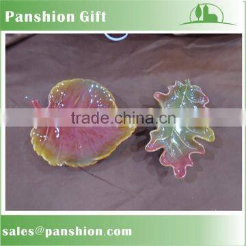 Wholesale Glazed Ceramic Maple Leaf Plate for Harvest photo-2