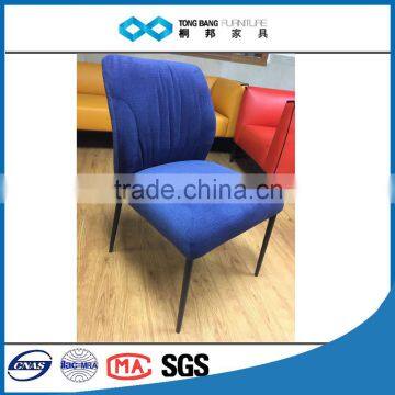 TBsuper comfortable high chair fabric cheap dining chair metal design