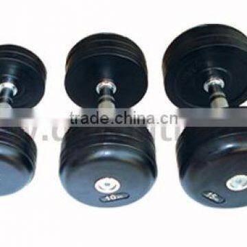 Adjustable Rubber Dumbbell with Chrome Bar