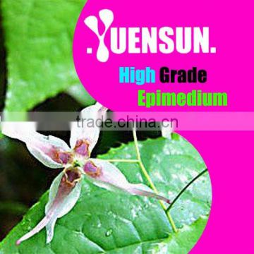 Epimedium sagittatum Horny goat weeds extract Icariin 5%~98% GMP,KOSHER,HALAL, Discount freight