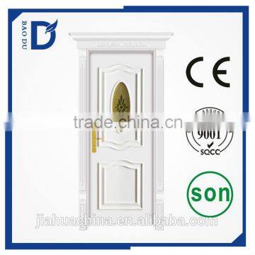 office solid wood door insert glass interior room door/gate