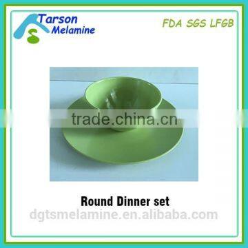 Unbreakable Melamine Dinner Set ,round Bamboo Melamine Dinner Plate & Bowl photo-4