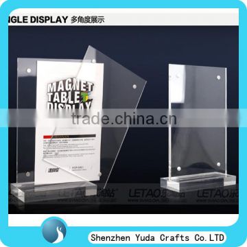 counter top acrylic magnet table display boutique table display stand for restaurant cheap good quality