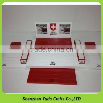 Elegant Large Wooden Countertop Watch Display Holder photo-4