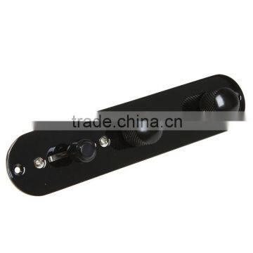 Wired Loaded Control Plate Harness Switch Knobs for Guitar Black photo-6