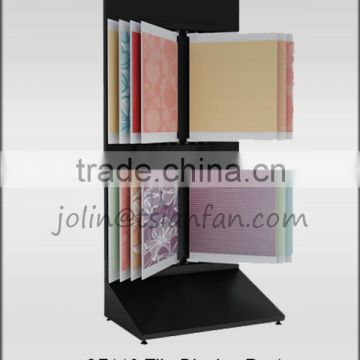 CF118 Ceramic tile showroom display racks / page turning type rack / floor display rack