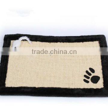 cat scratching board pet toys nature linen material