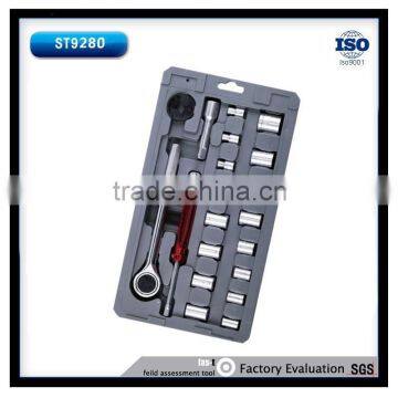 22pcs Mini Hardware Ratchet Spanner Combined Socket Tool Set