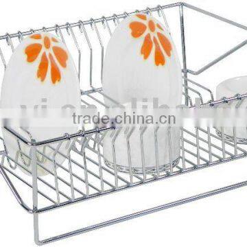 chrome plated metal wire dish shelf