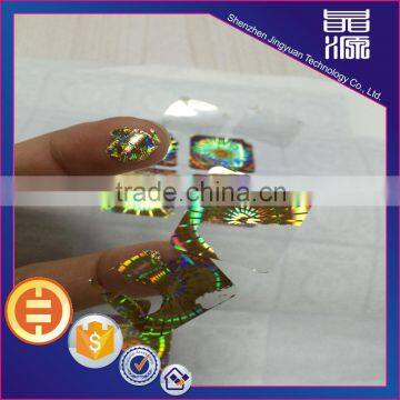 2016 Promotional newest events disposable hologram sticker