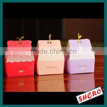 Rigid handmade paper candy box