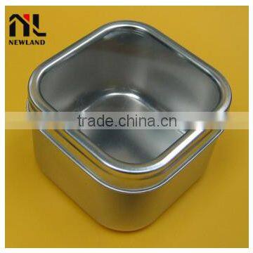 Small metal tin box for storage