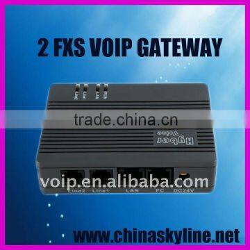 2 fxs port voip ata gateway,HT-922T,with SIP and H.323