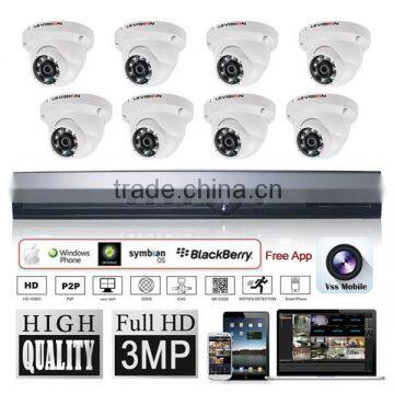 LS VISION 8CH NVR Network IP Security Camera System 8 pcs HD 1080P 5.0 Megapixel 2.8~12mm Varifocal Zoom 80ft IR PoE IP Dome