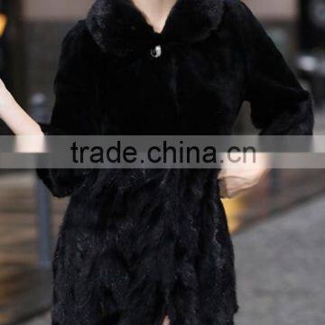 Fashion genuine mink fur coat for women MC09