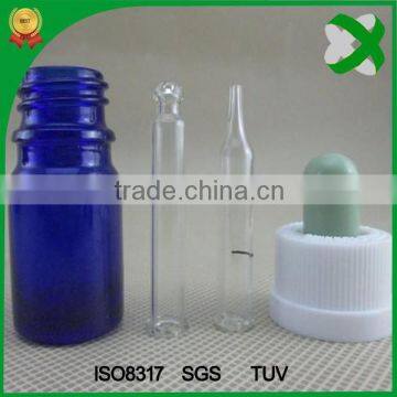 trade assurance cobalt blue 15ml glass dropper bottles for eliquid