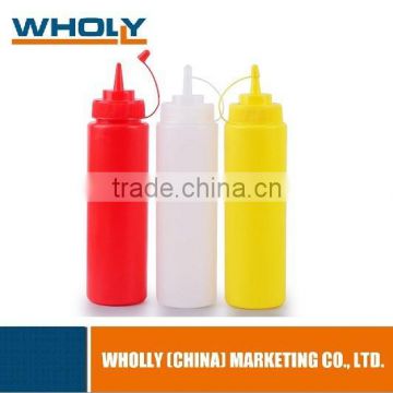 Honey Plastic Squeeze BBQ Sauce Bottle Supplier Oil with Nozzle