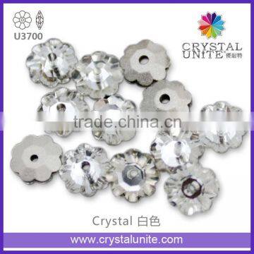 Wholesale Flower Design Clear Crystal Sew on Stones