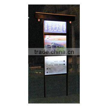 outdoor led walking billboard with solar power