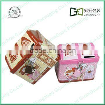 House shape Tin saving box