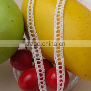 1cm White African Swiss Lace Fabric Trimmingwith Low Price 100301