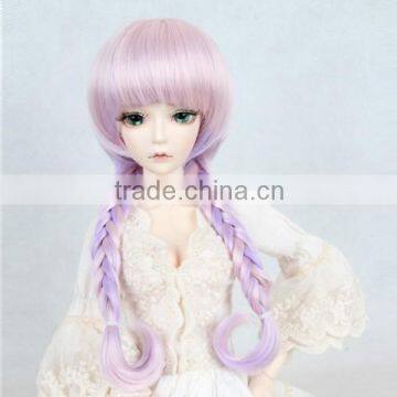 Hot-selling Colorful Synthetic Bjd/blythe Doll Wig With 2 Braids photo-2