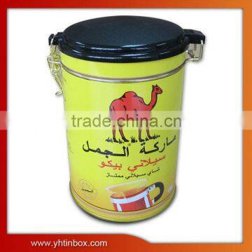 buckle coffee tin box